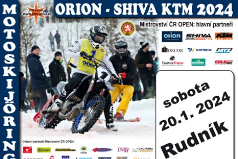 1.závod MČR Open v motoskijöringu v neděli v Rudníku.