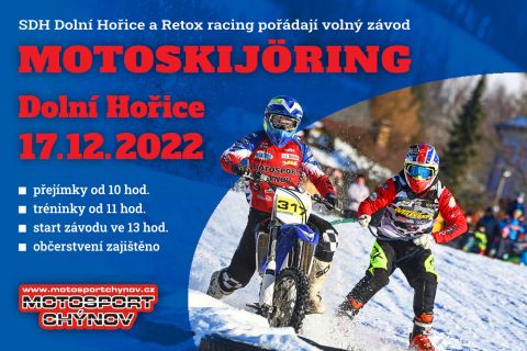 Motoskijöring Dolí Hořice u CHýmova 17.12.2023