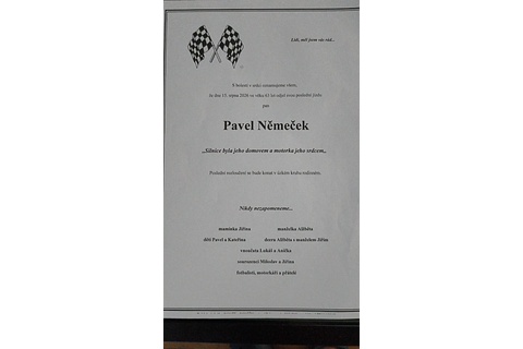 Poslední rozloučení s Pavlem Němečkem
